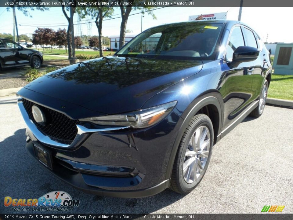 2019 Mazda CX-5 Grand Touring AWD Deep Crystal Blue Mica / Black Photo #3