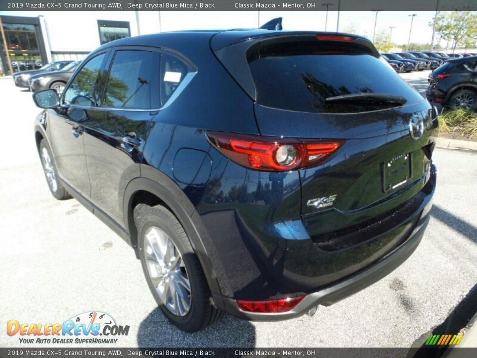 2019 Mazda CX-5 Grand Touring AWD Deep Crystal Blue Mica / Black Photo #5