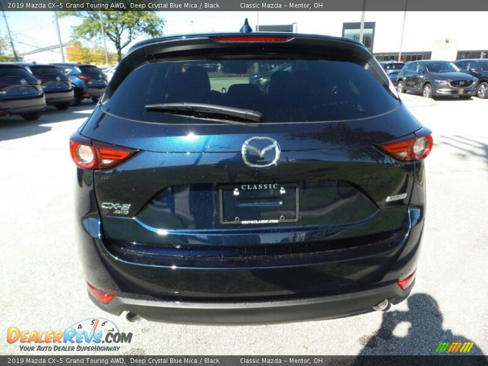 2019 Mazda CX-5 Grand Touring AWD Deep Crystal Blue Mica / Black Photo #6