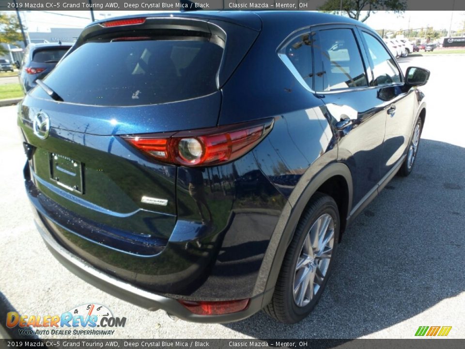 2019 Mazda CX-5 Grand Touring AWD Deep Crystal Blue Mica / Black Photo #7