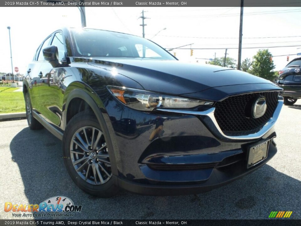 2019 Mazda CX-5 Touring AWD Deep Crystal Blue Mica / Black Photo #1
