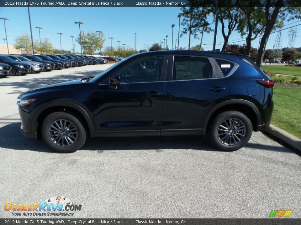 2019 Mazda CX-5 Touring AWD Deep Crystal Blue Mica / Black Photo #4