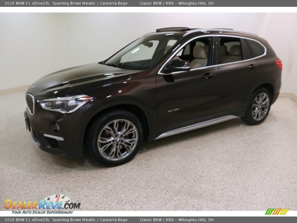 2016 BMW X1 xDrive28i Sparkling Brown Metallic / Canberra Beige Photo #3