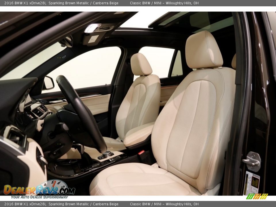 2016 BMW X1 xDrive28i Sparkling Brown Metallic / Canberra Beige Photo #5