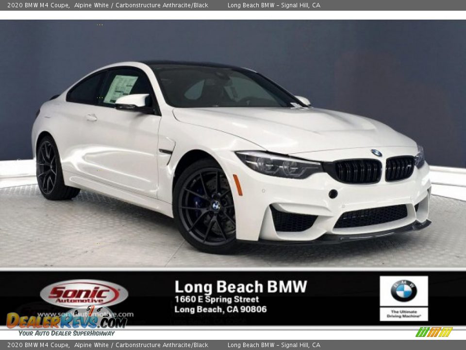 2020 BMW M4 Coupe Alpine White / Carbonstructure Anthracite/Black Photo #1