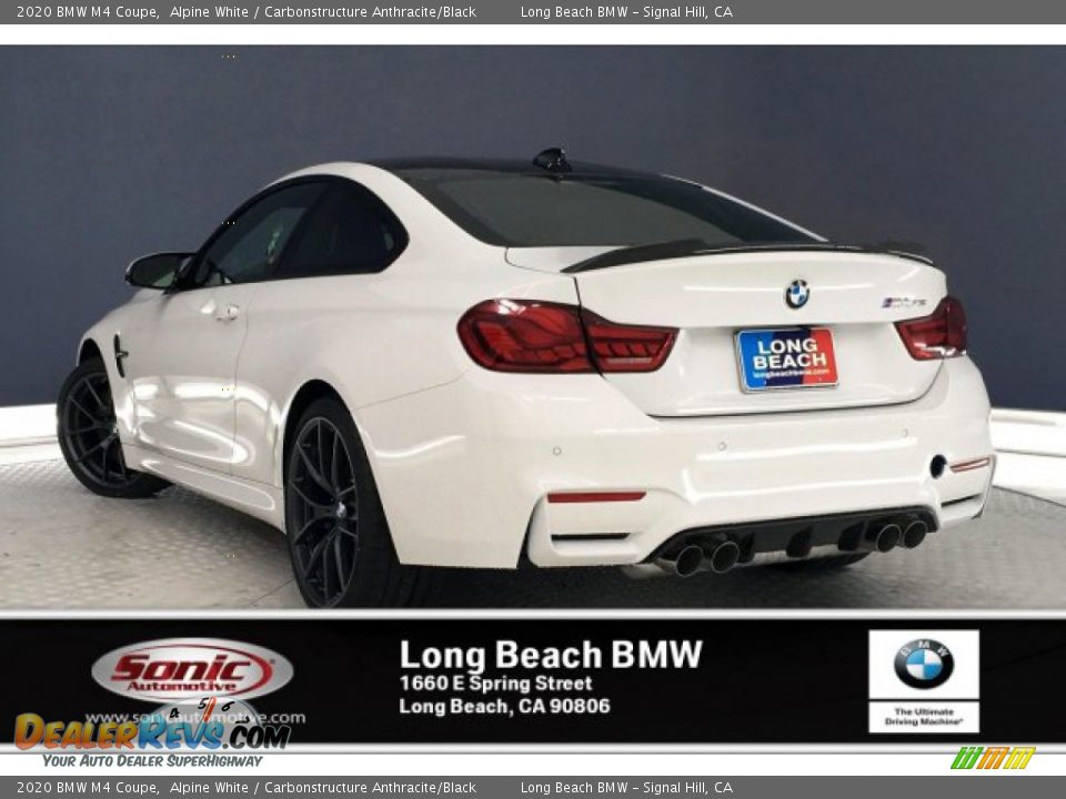 2020 BMW M4 Coupe Alpine White / Carbonstructure Anthracite/Black Photo #2