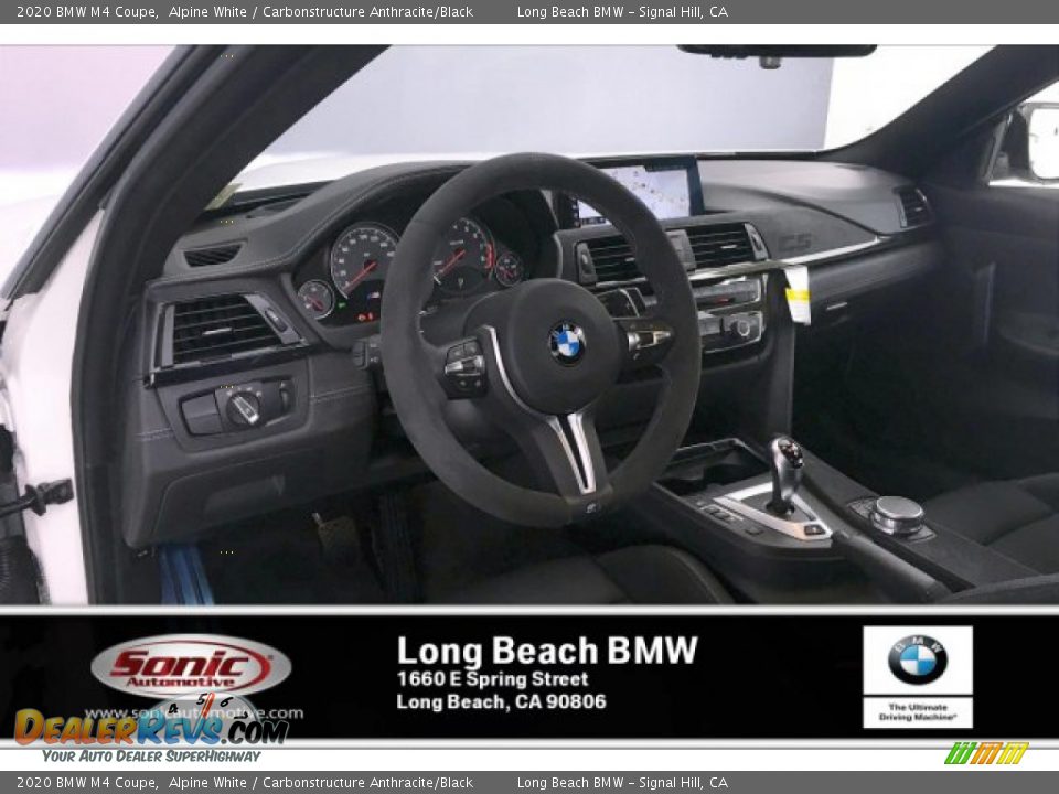 2020 BMW M4 Coupe Alpine White / Carbonstructure Anthracite/Black Photo #4