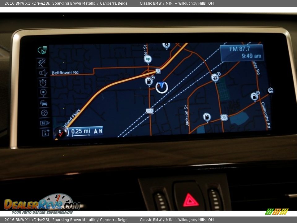 2016 BMW X1 xDrive28i Sparkling Brown Metallic / Canberra Beige Photo #13