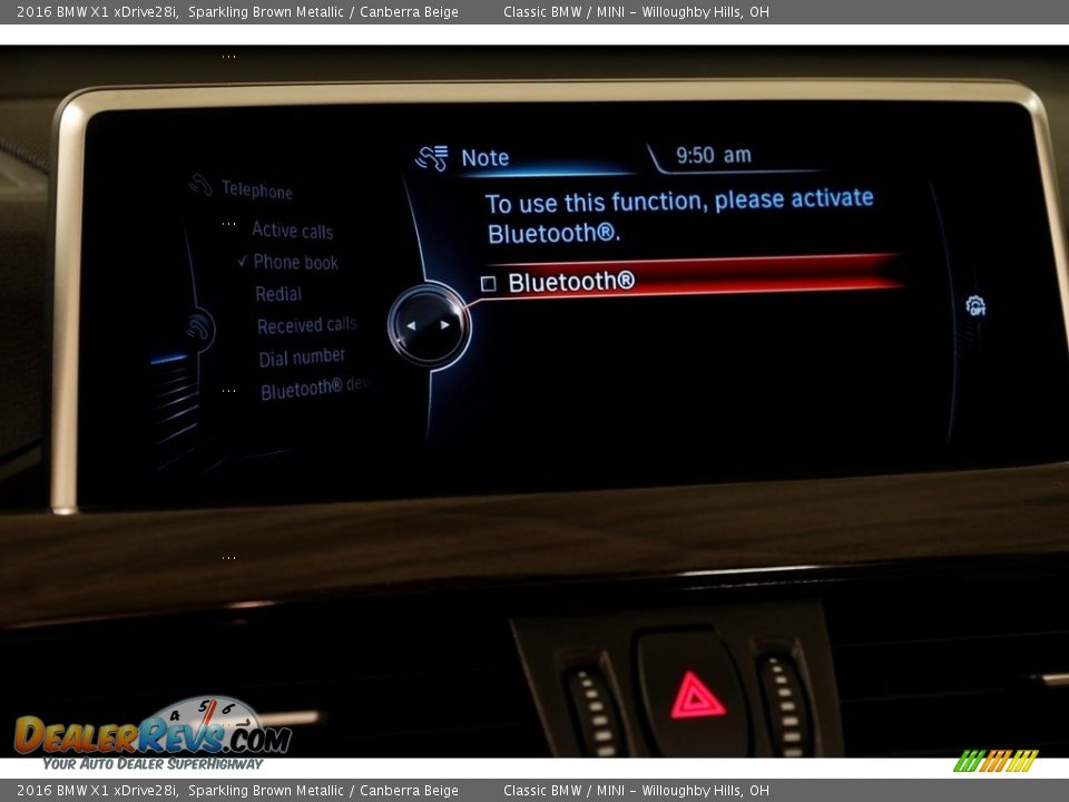 2016 BMW X1 xDrive28i Sparkling Brown Metallic / Canberra Beige Photo #14