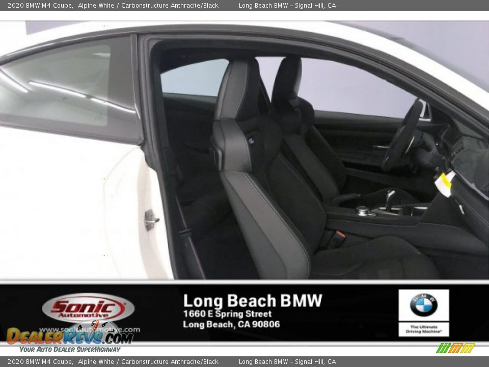 2020 BMW M4 Coupe Alpine White / Carbonstructure Anthracite/Black Photo #7