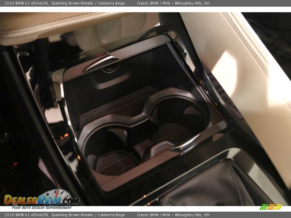 2016 BMW X1 xDrive28i Sparkling Brown Metallic / Canberra Beige Photo #16