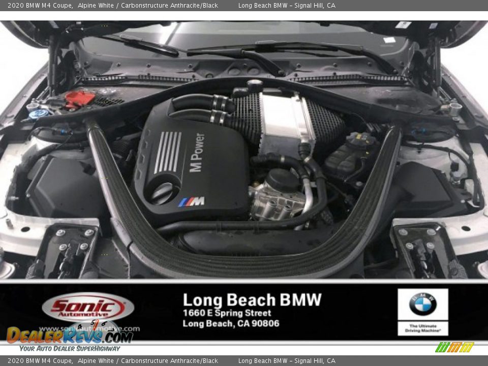 2020 BMW M4 Coupe Alpine White / Carbonstructure Anthracite/Black Photo #8