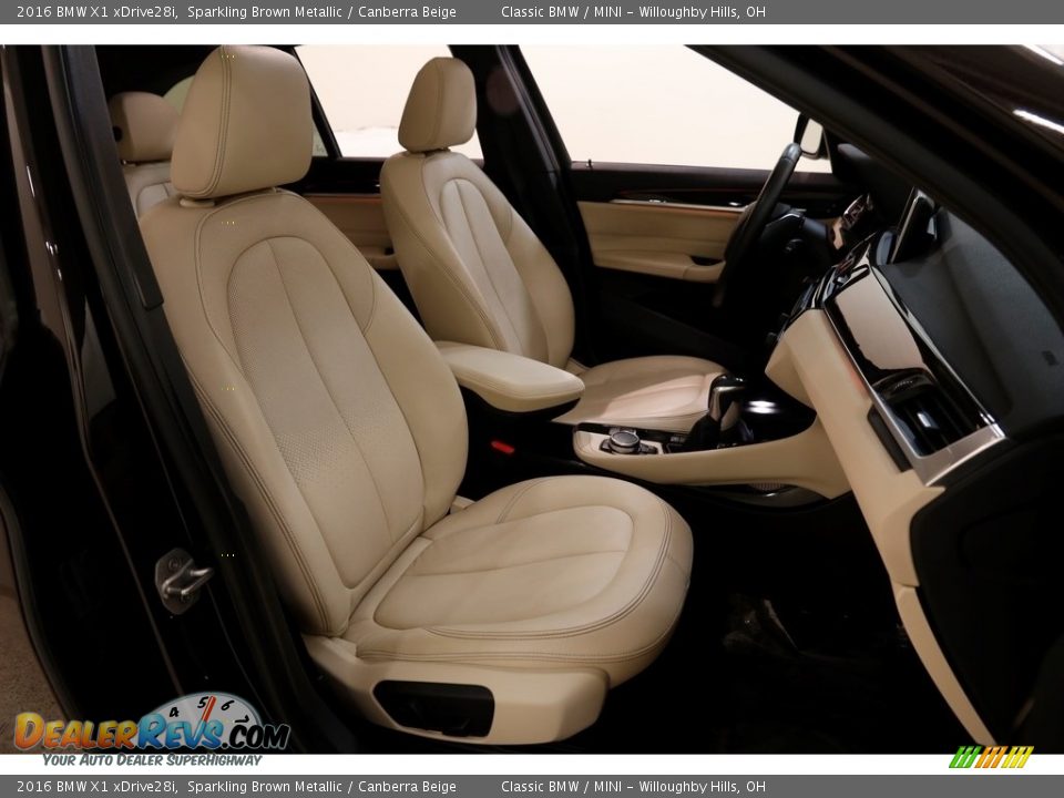 2016 BMW X1 xDrive28i Sparkling Brown Metallic / Canberra Beige Photo #17