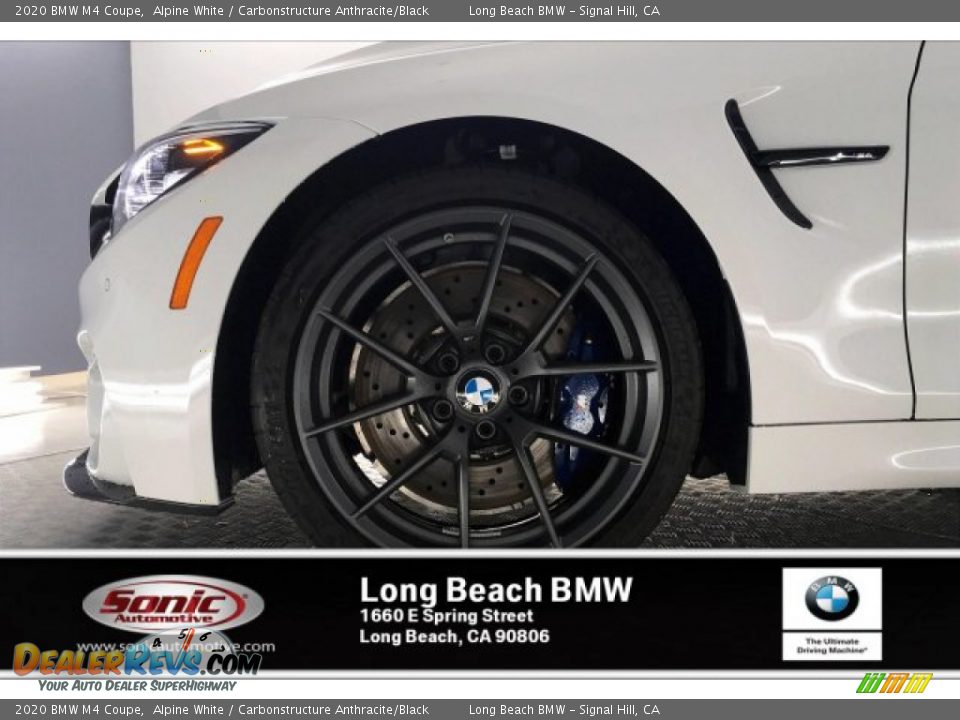 2020 BMW M4 Coupe Alpine White / Carbonstructure Anthracite/Black Photo #9