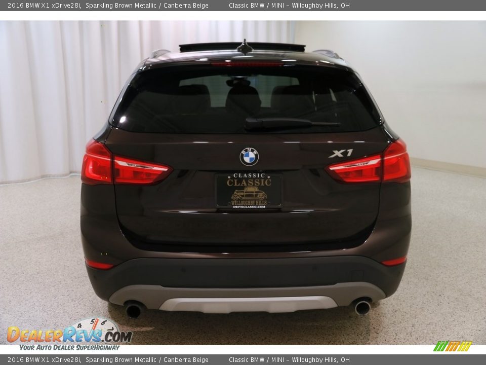 2016 BMW X1 xDrive28i Sparkling Brown Metallic / Canberra Beige Photo #22