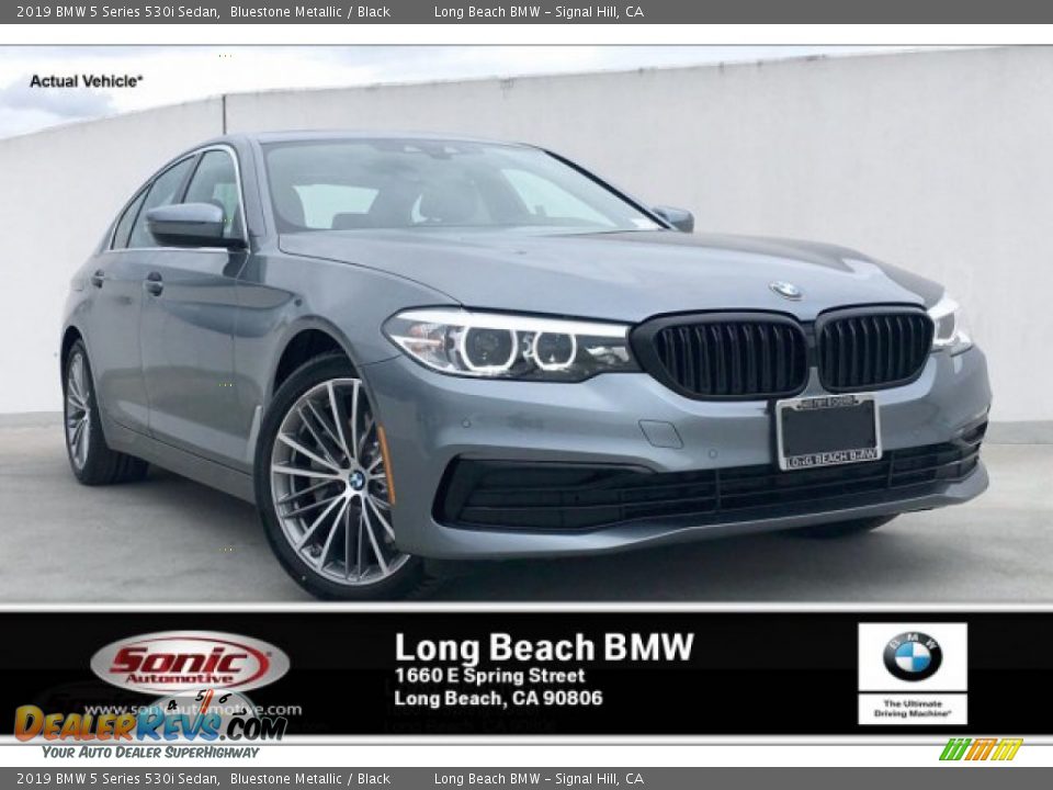2019 BMW 5 Series 530i Sedan Bluestone Metallic / Black Photo #1