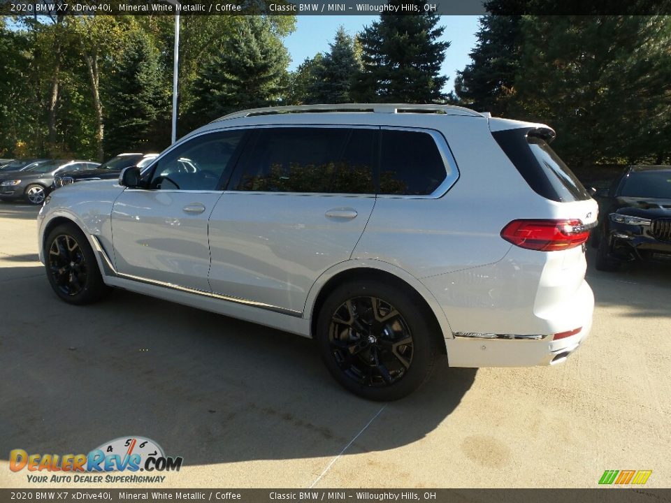 2020 BMW X7 xDrive40i Mineral White Metallic / Coffee Photo #5