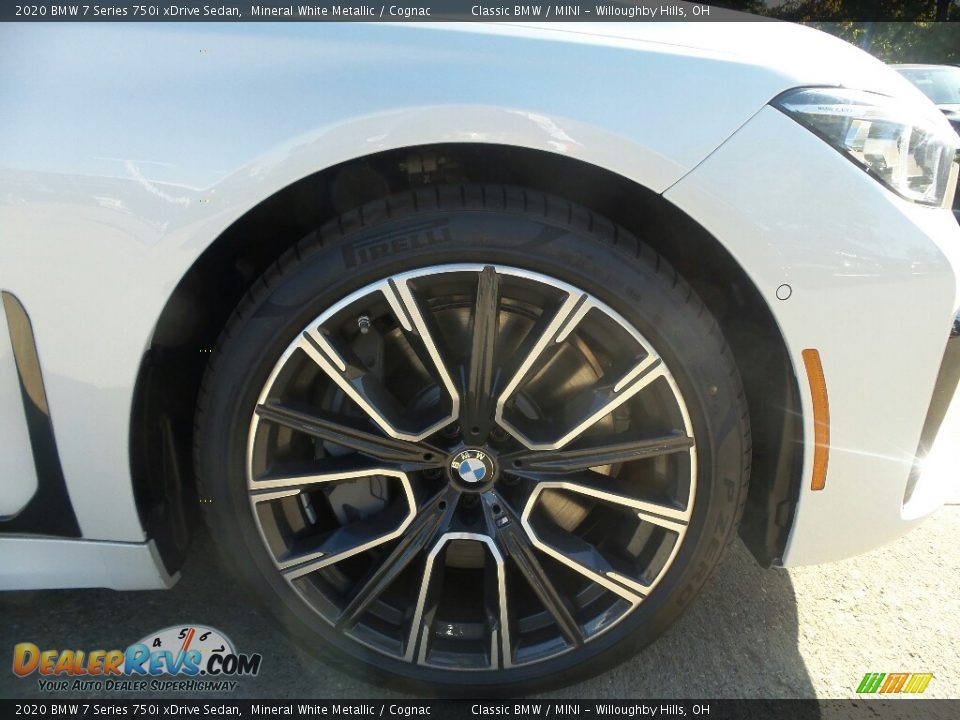2020 BMW 7 Series 750i xDrive Sedan Mineral White Metallic / Cognac Photo #2