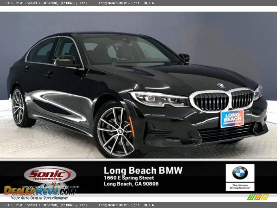 2019 BMW 3 Series 330i Sedan Jet Black / Black Photo #1