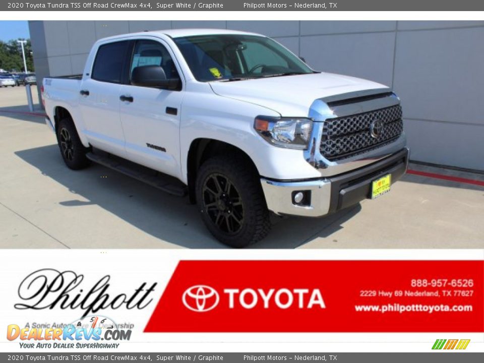 2020 Toyota Tundra TSS Off Road CrewMax 4x4 Super White / Graphite Photo #1