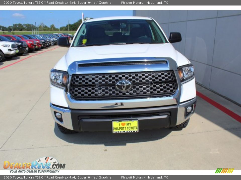 2020 Toyota Tundra TSS Off Road CrewMax 4x4 Super White / Graphite Photo #3