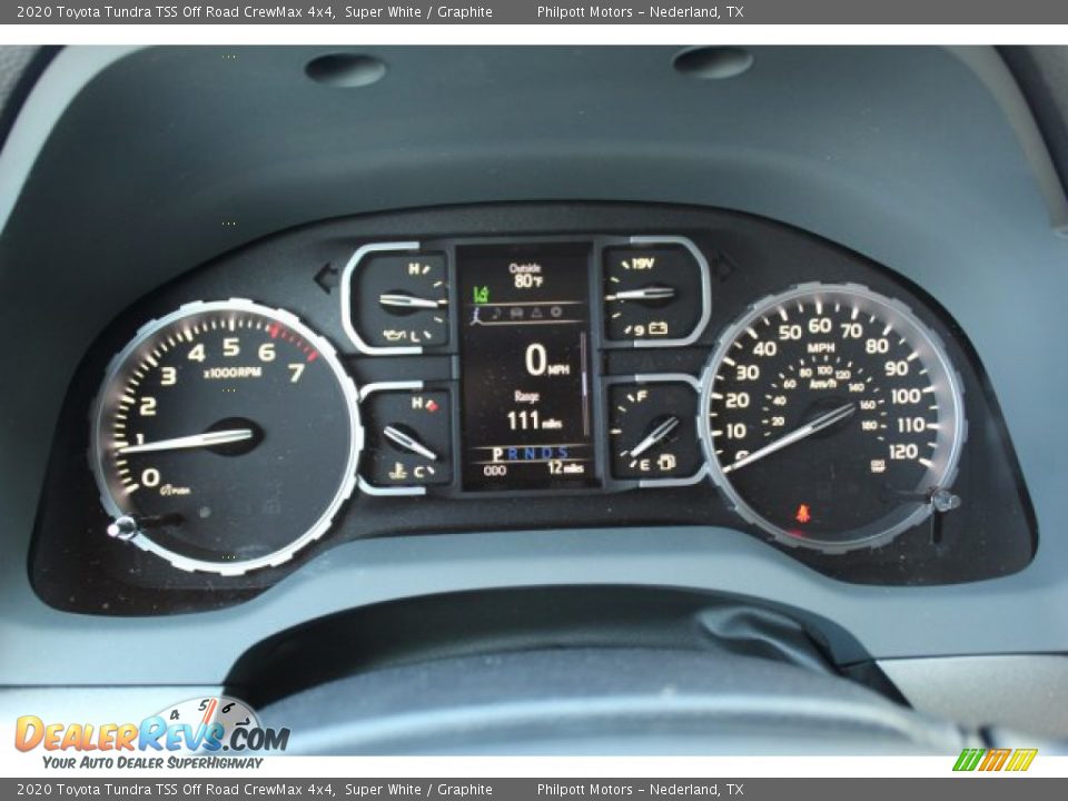 2020 Toyota Tundra TSS Off Road CrewMax 4x4 Super White / Graphite Photo #14