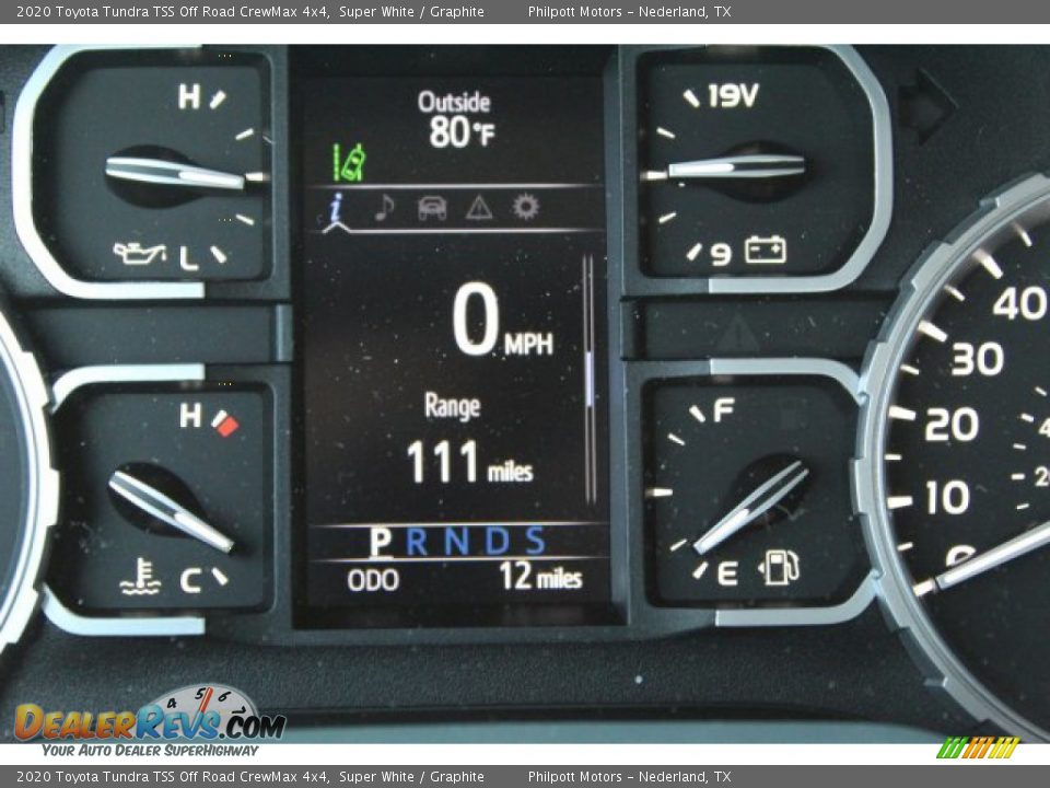 2020 Toyota Tundra TSS Off Road CrewMax 4x4 Super White / Graphite Photo #15