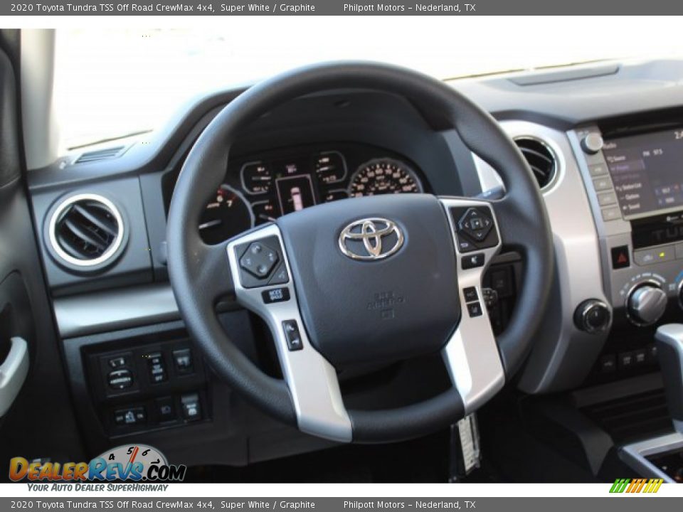 2020 Toyota Tundra TSS Off Road CrewMax 4x4 Super White / Graphite Photo #22