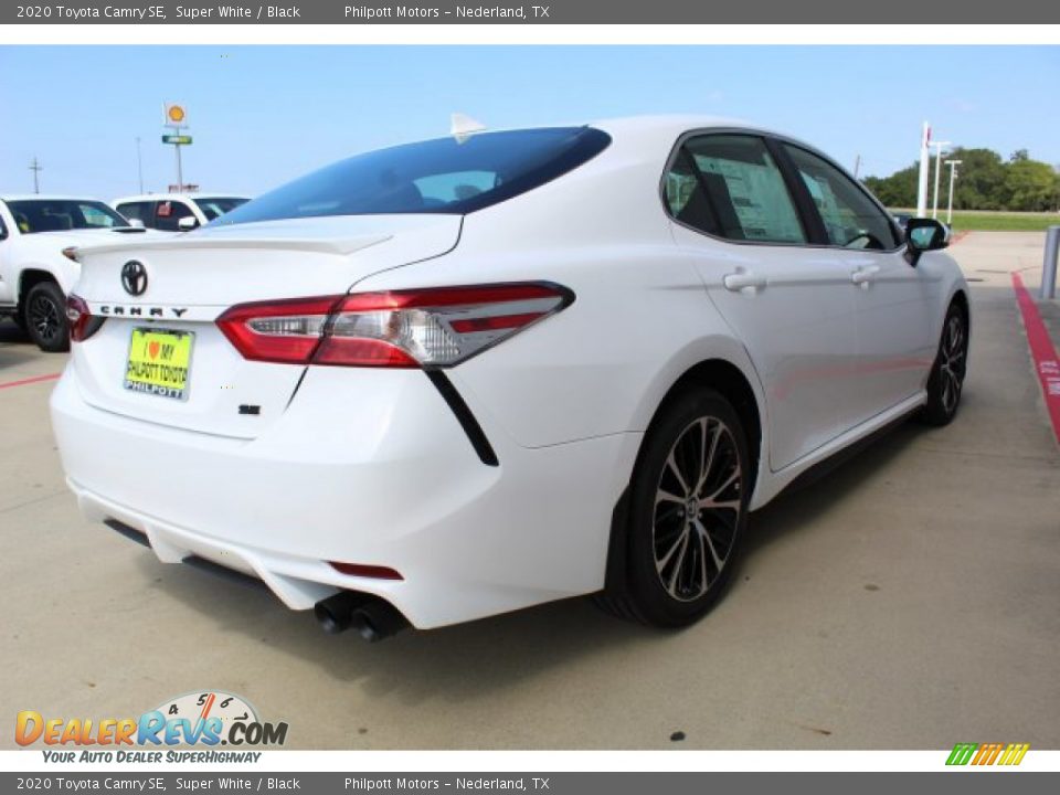 2020 Toyota Camry SE Super White / Black Photo #8