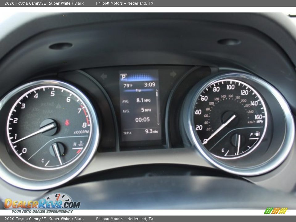 2020 Toyota Camry SE Super White / Black Photo #14