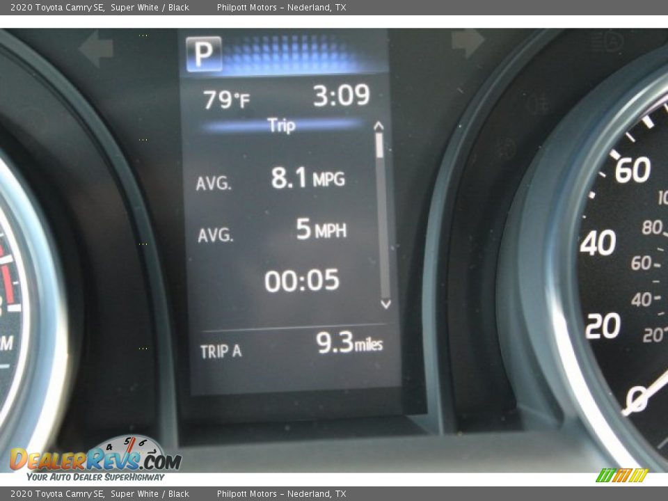 2020 Toyota Camry SE Super White / Black Photo #15