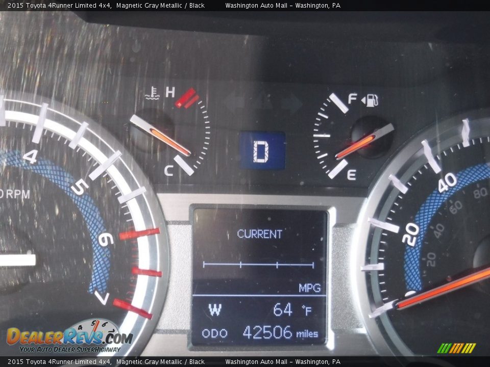 2015 Toyota 4Runner Limited 4x4 Magnetic Gray Metallic / Black Photo #30