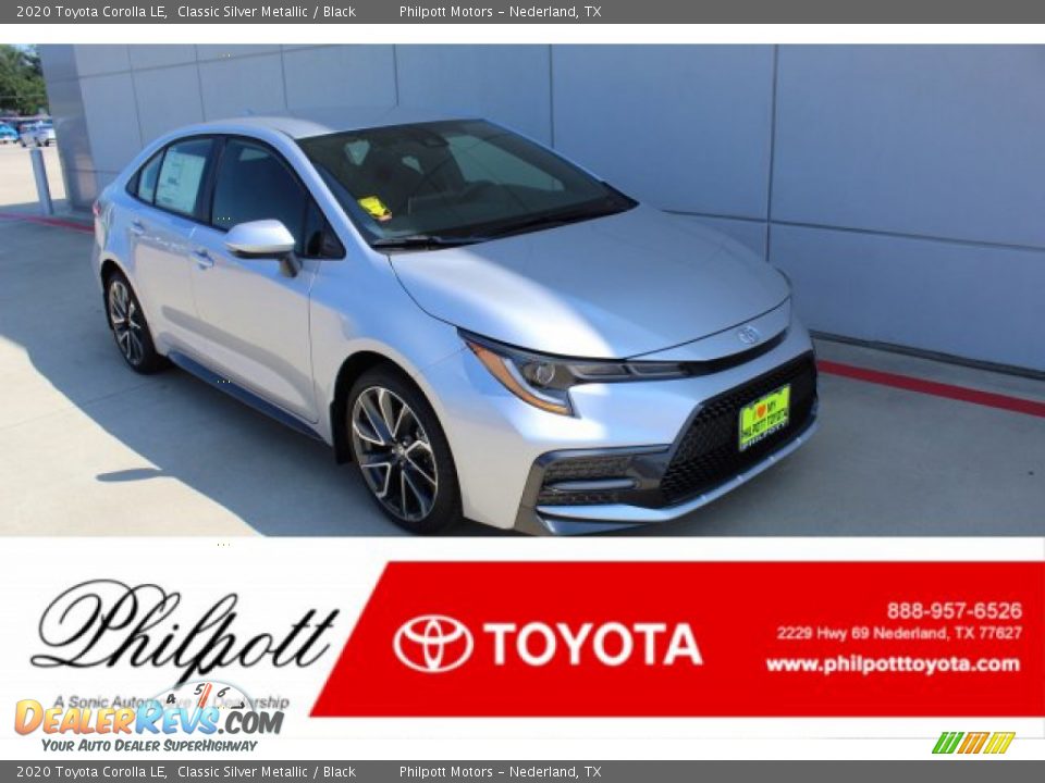 2020 Toyota Corolla LE Classic Silver Metallic / Black Photo #1