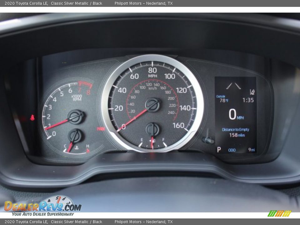 2020 Toyota Corolla LE Classic Silver Metallic / Black Photo #13