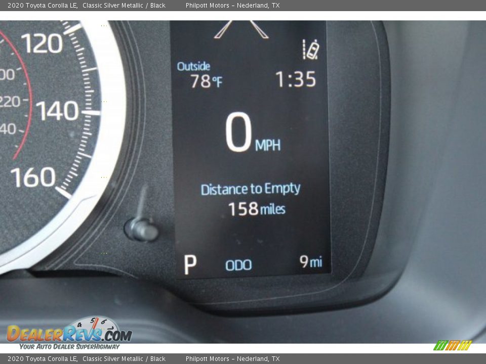 2020 Toyota Corolla LE Classic Silver Metallic / Black Photo #14