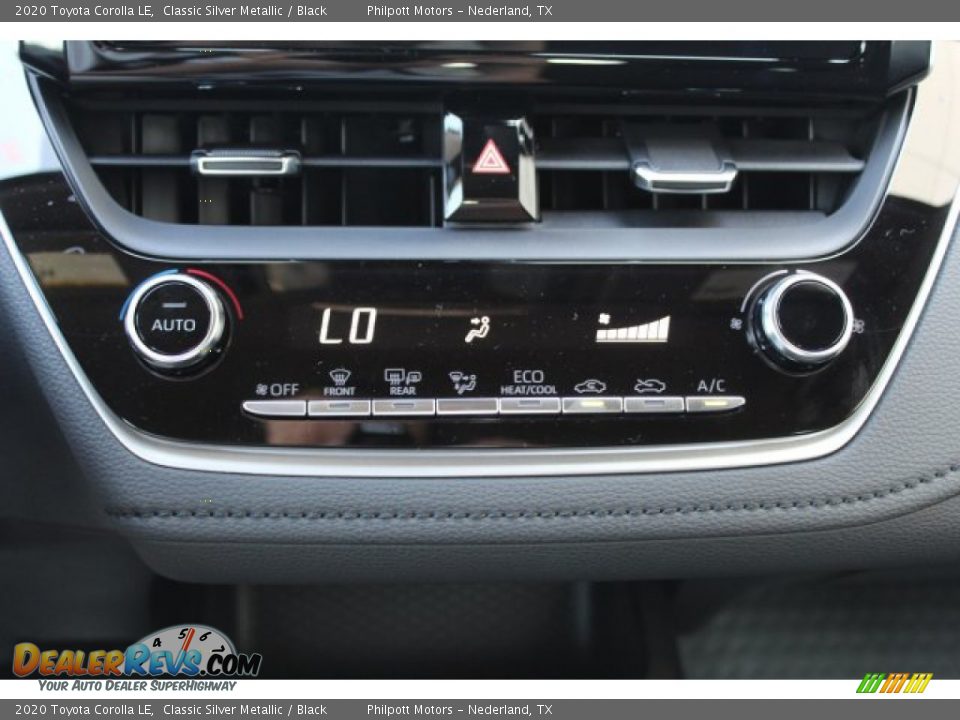 2020 Toyota Corolla LE Classic Silver Metallic / Black Photo #16
