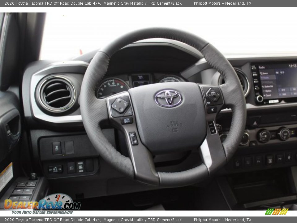 2020 Toyota Tacoma TRD Off Road Double Cab 4x4 Steering Wheel Photo #23