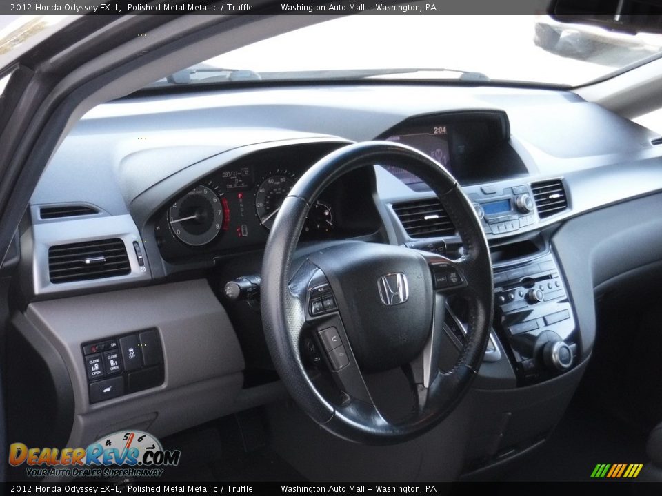 2012 Honda Odyssey EX-L Polished Metal Metallic / Truffle Photo #11