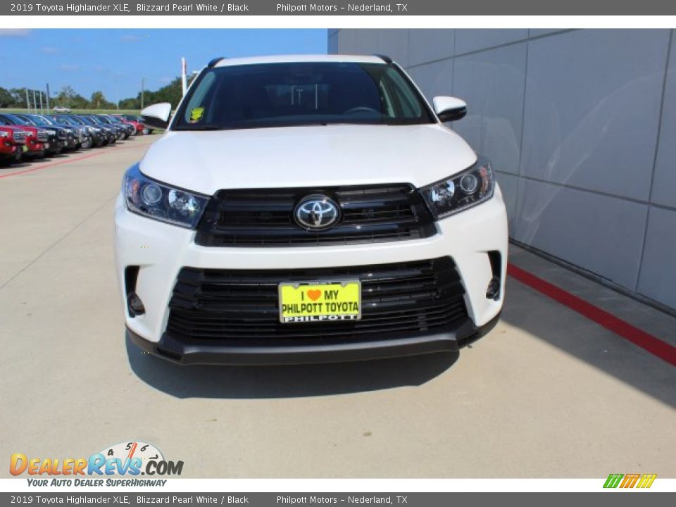 2019 Toyota Highlander XLE Blizzard Pearl White / Black Photo #3