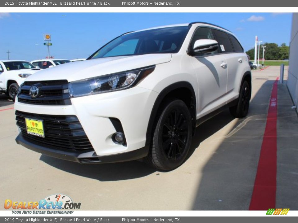 2019 Toyota Highlander XLE Blizzard Pearl White / Black Photo #4