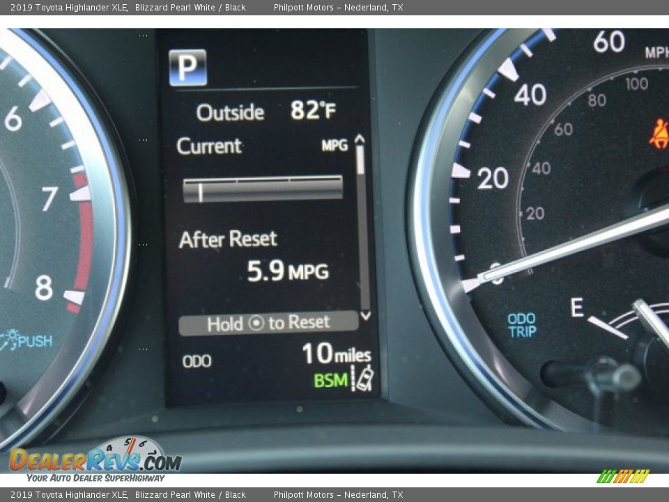 2019 Toyota Highlander XLE Blizzard Pearl White / Black Photo #15