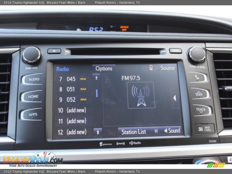 2019 Toyota Highlander XLE Blizzard Pearl White / Black Photo #16