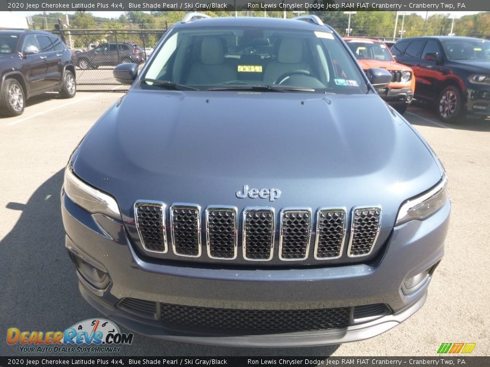 2020 Jeep Cherokee Latitude Plus 4x4 Blue Shade Pearl / Ski Gray/Black Photo #8