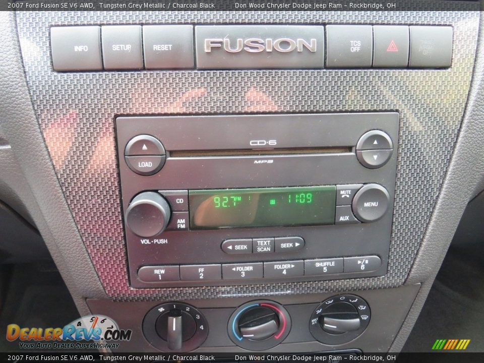 2007 Ford Fusion SE V6 AWD Tungsten Grey Metallic / Charcoal Black Photo #23
