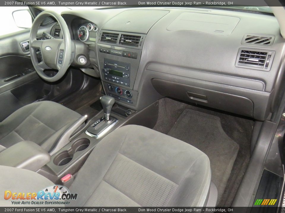 2007 Ford Fusion SE V6 AWD Tungsten Grey Metallic / Charcoal Black Photo #36