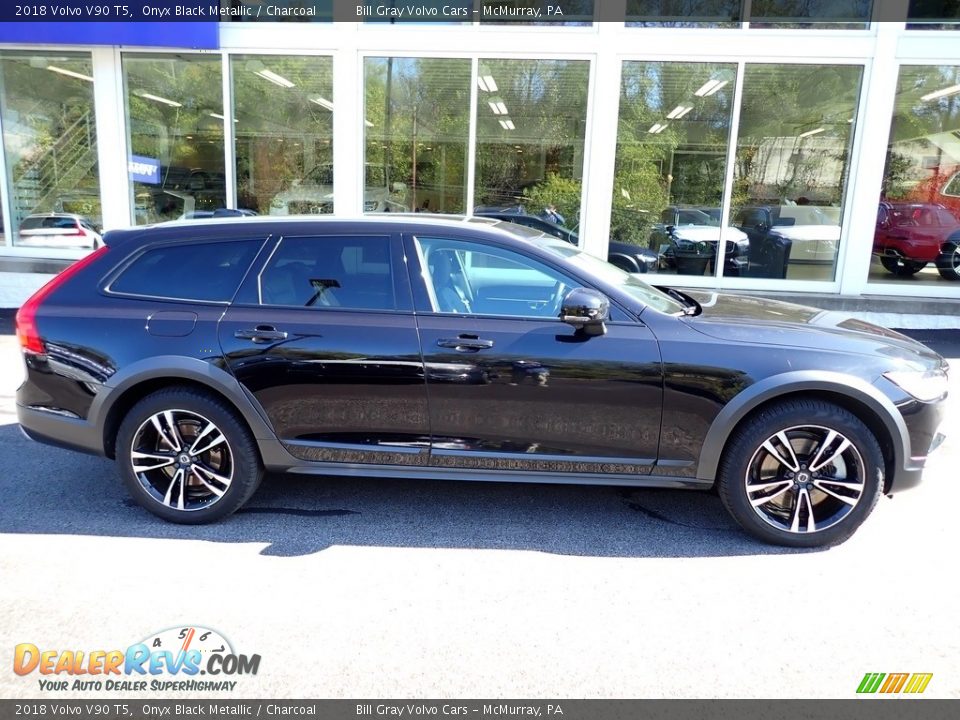 2018 Volvo V90 T5 Onyx Black Metallic / Charcoal Photo #2