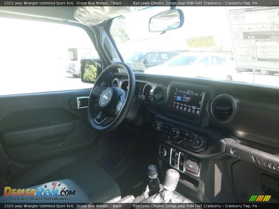2020 Jeep Wrangler Unlimited Sport 4x4 Ocean Blue Metallic / Black Photo #11