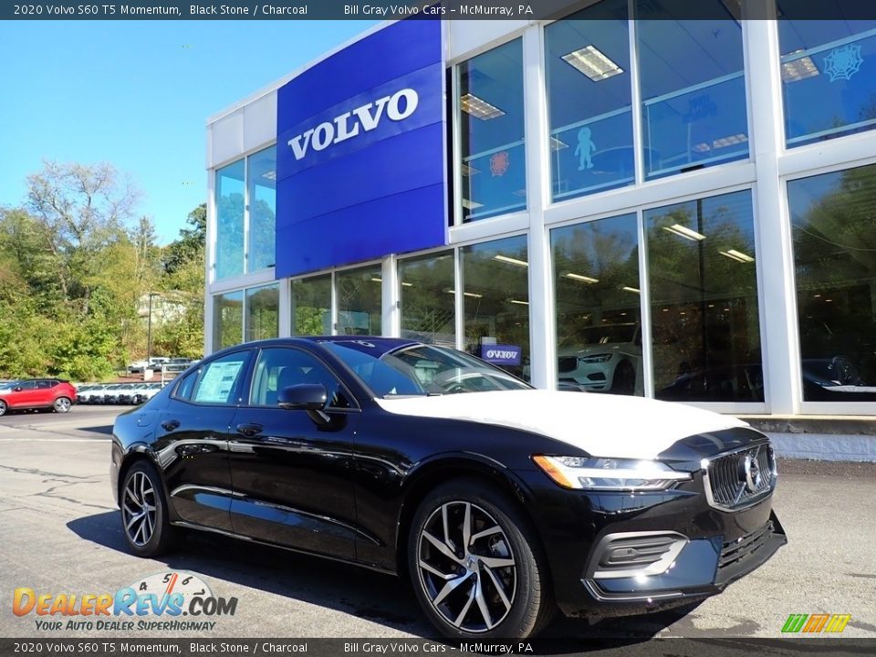 2020 Volvo S60 T5 Momentum Black Stone / Charcoal Photo #1