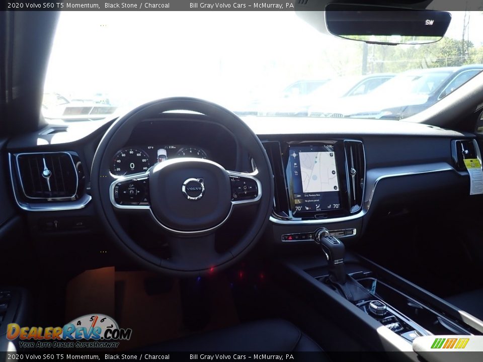 2020 Volvo S60 T5 Momentum Black Stone / Charcoal Photo #9