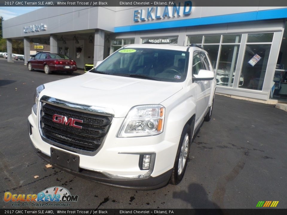 2017 GMC Terrain SLE AWD White Frost Tricoat / Jet Black Photo #2